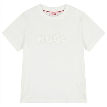 تيشيرت بالشعار تصميم ميني مي باللون الأبيض للأولاد