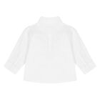 قميص بالشعار باللون أبيض للأولاد  , 1, hi-res