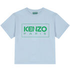 تيشيرت بالشعار باللون الأزرق, 2, hi-res