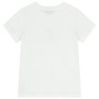 تيشيرت بالشعار بتصميم الدب تيدي باللون الابيض , 1, hi-res