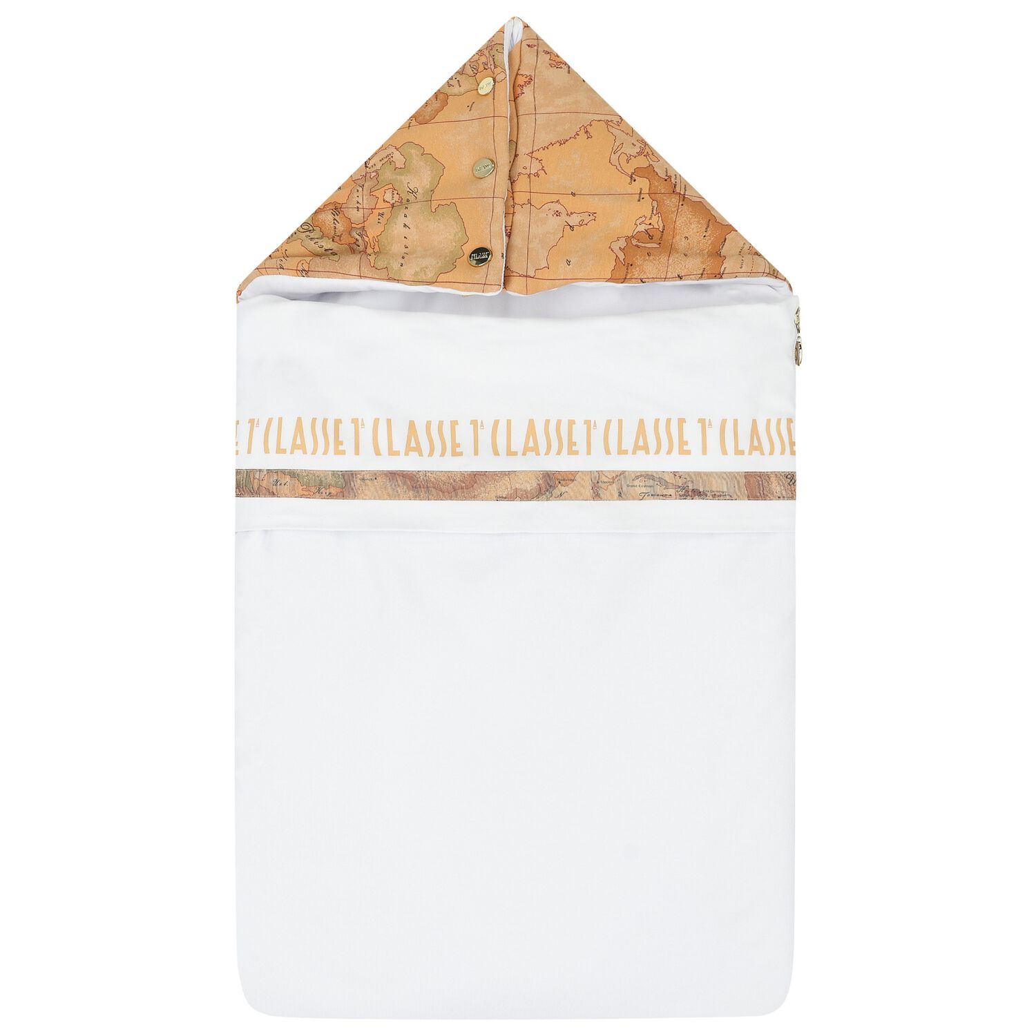 Beige & White Geo Map Baby Nest, 1, hi-res