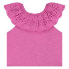 Girls Pink Lace Top, 1, hi-res