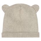 Beige Bear Hat & Socks Baby Set, 2, hi-res