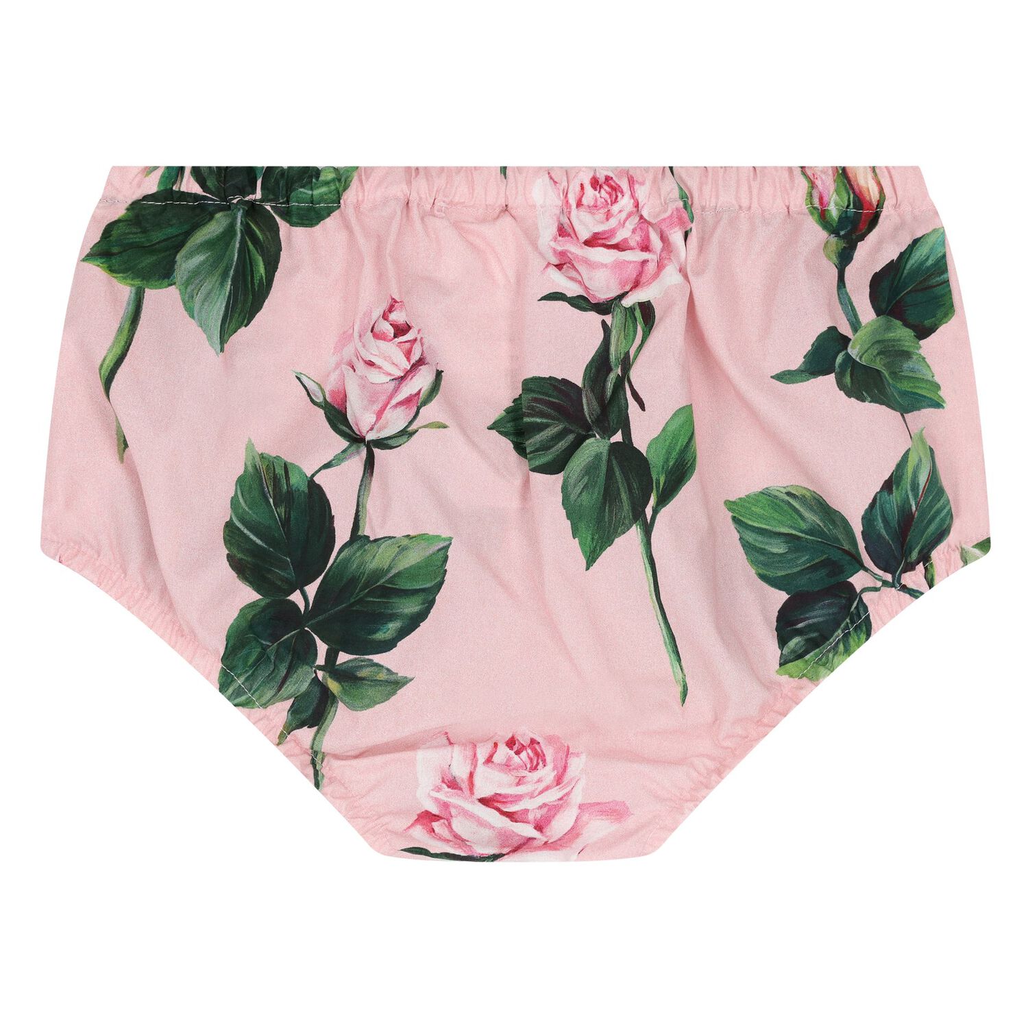 Baby Girls White & Pink Rose Dress Set, 1, hi-res image number null