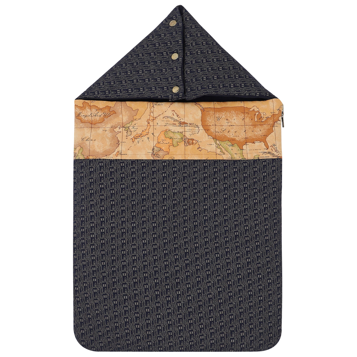 مدس بالشعار باللون الكحلي, 1, hi-res