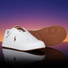 Boys White Logo Trainers, 1, hi-res