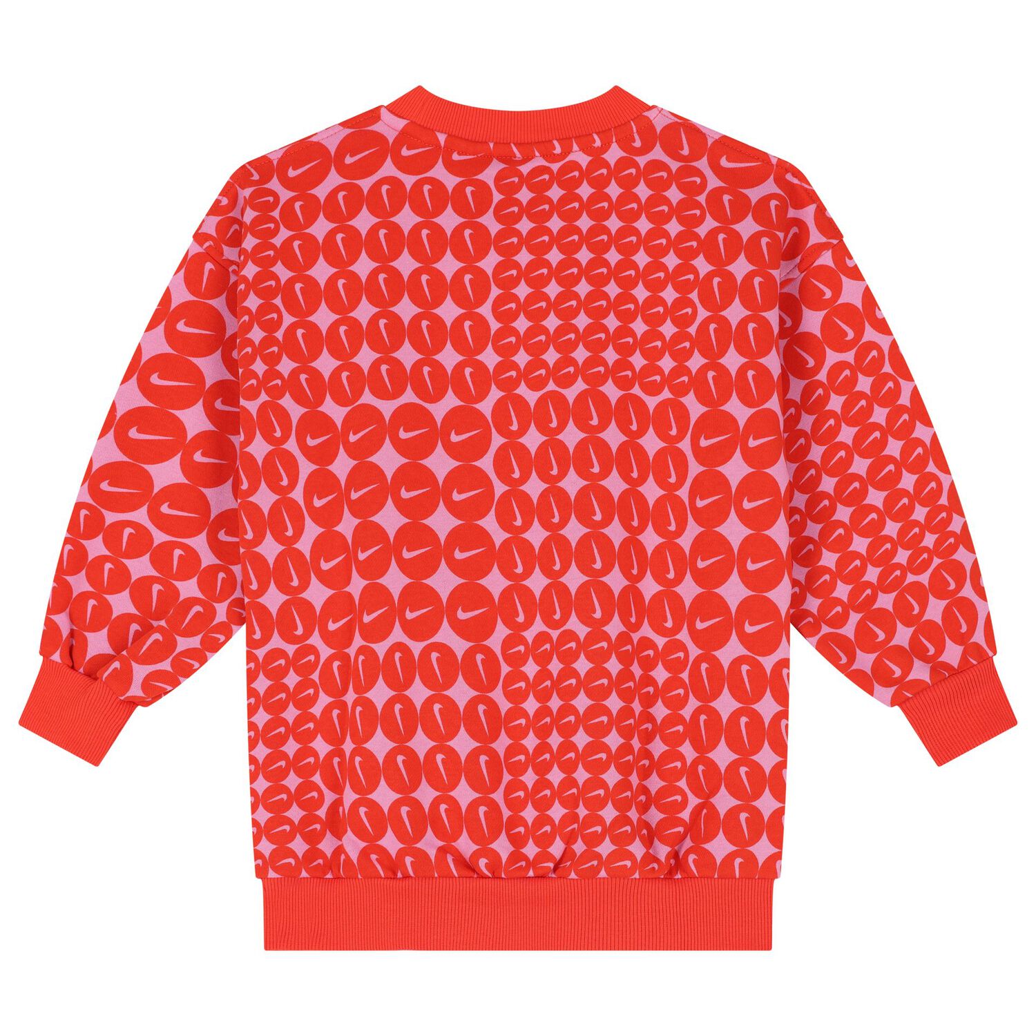 Girls Red & Pink Logo Sweatshirt, 1, hi-res