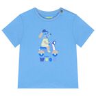 Younger Boys White, Green & Blue Shorts Set, 1, hi-res