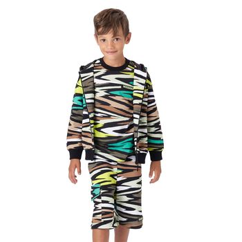 Boys Boys Multi-Coloured Zigzag Logo Shorts