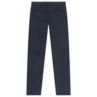 Boys Navy Blue Trousers, 2, hi-res