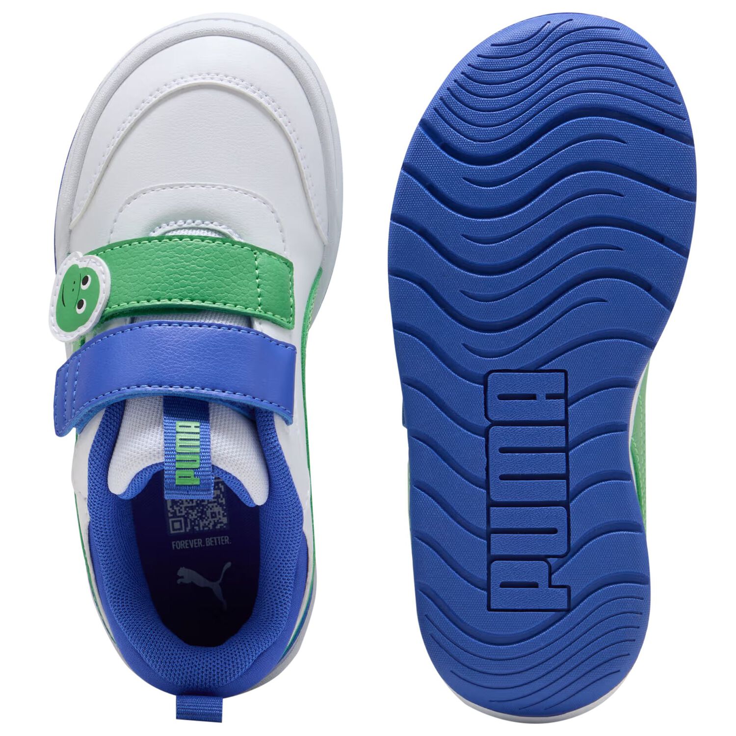 Boys White & Green Multiflex 2 Dino Trainers, 1, hi-res