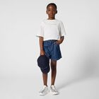 Girls White Logo T-Shirt, 1, hi-res