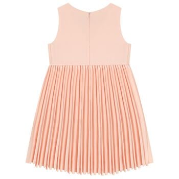 Girls Pink Bow Dress