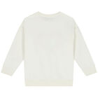 Girls Ivory Logo Sweatshirt, 2, hi-res