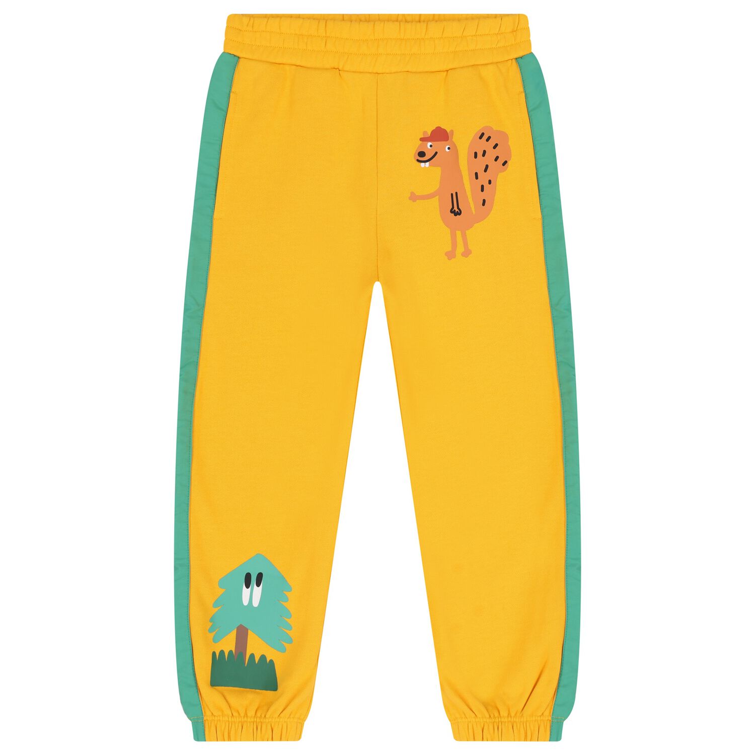 Boys Yellow & Green Squirrel Joggers, 1, hi-res