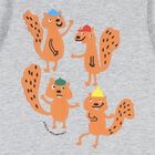 Younger Boys Grey Squirrel Long Sleeve Top, 1, hi-res