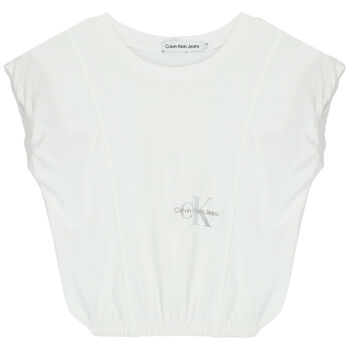 Girls White Logo T-Shirt