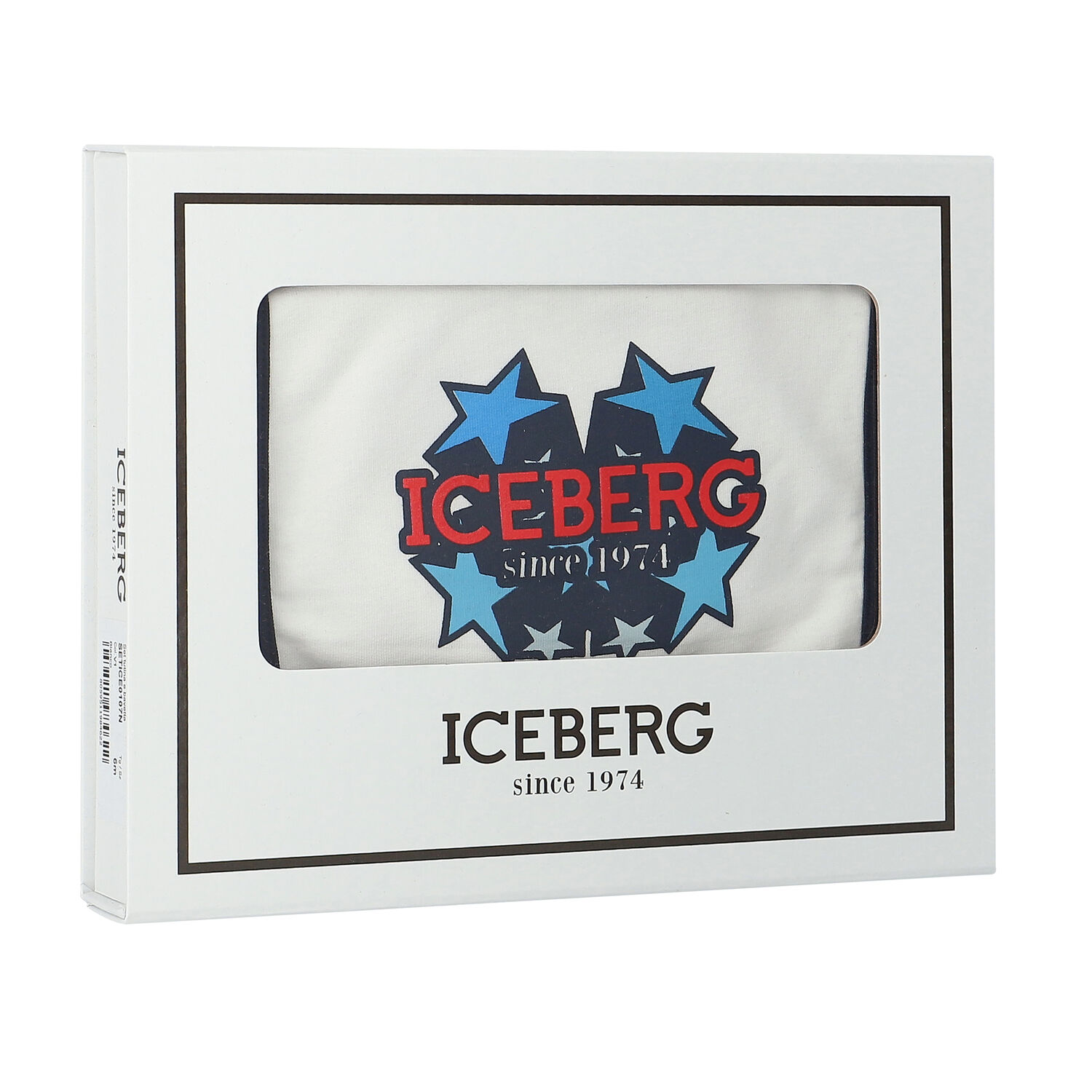 طقم أفرول بالشعار باللون الأبيض للأولاد, 1, hi-res image number null