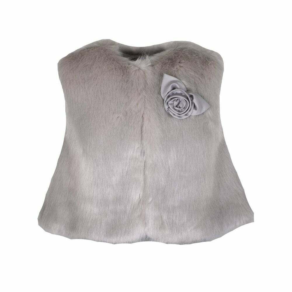 Girls cheap fur gilet