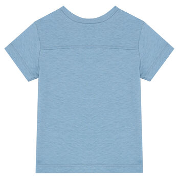 Younger Boys Blue Logo T-Shirt
