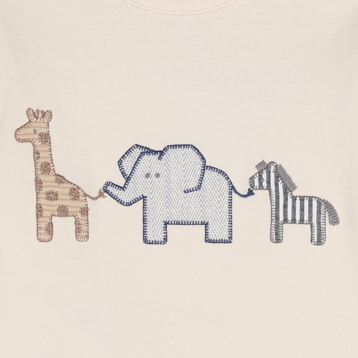 بدله رياضيه للاولاد باللون البيج والازرق ( قطعتين ) , 3, hi-res