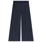 Girls Navy Blue Trousers, 1, hi-res