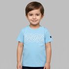 Younger Boys Blue Logo T-Shirt, 1, hi-res