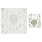 White Hot Air Balloons Carré Swaddle & Bib Gift Set, 1, hi-res