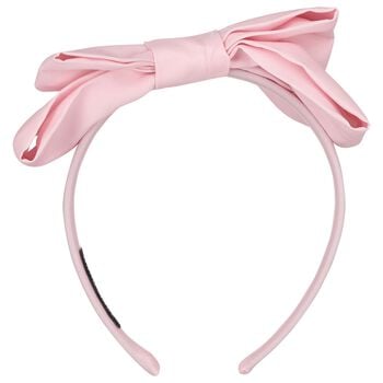 Girls Pink Bow Headband