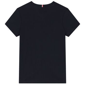 Boys Navy Blue Logo T-Shirt