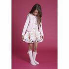 طقم تنورة باللون الزهرى والعاجى, 1, hi-res