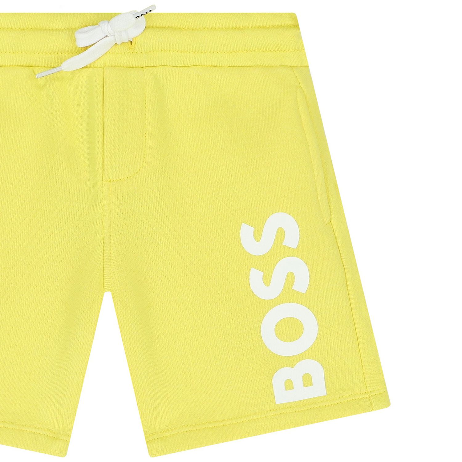 Younger Boys Yellow Logo Shorts, 2, hi-res image number null