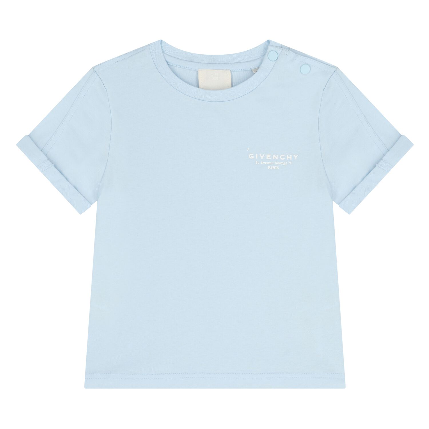 Younger Boys Blue Logo T-Shirt, 1, hi-res