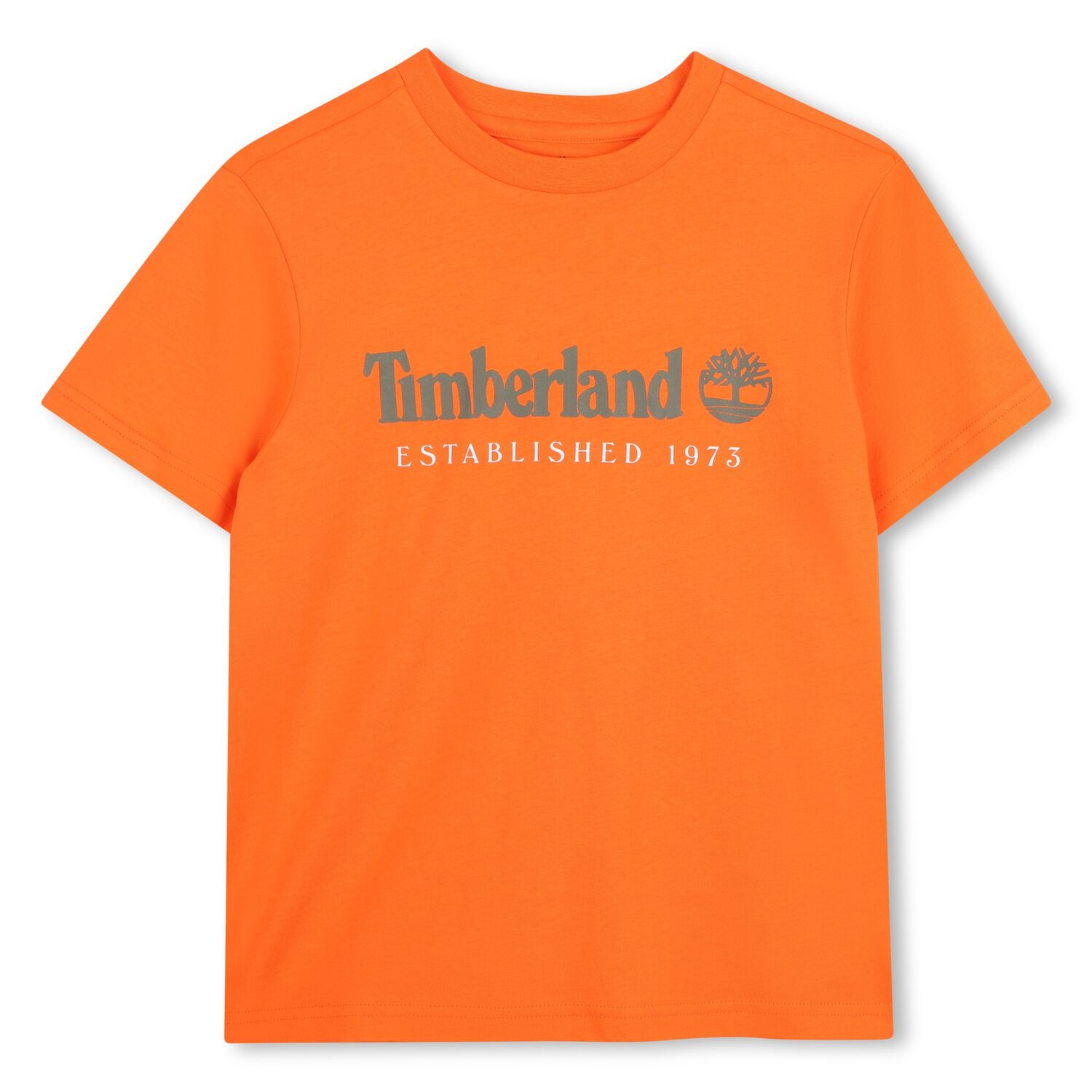 Boys Orange Logo T-Shirt, 3, hi-res