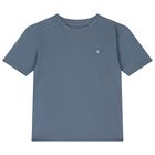 طقم شورت قطني أزرق للأولاد, 1, hi-res