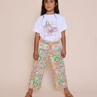 Girls Multi-Coloured Logo Trousers, 1, hi-res