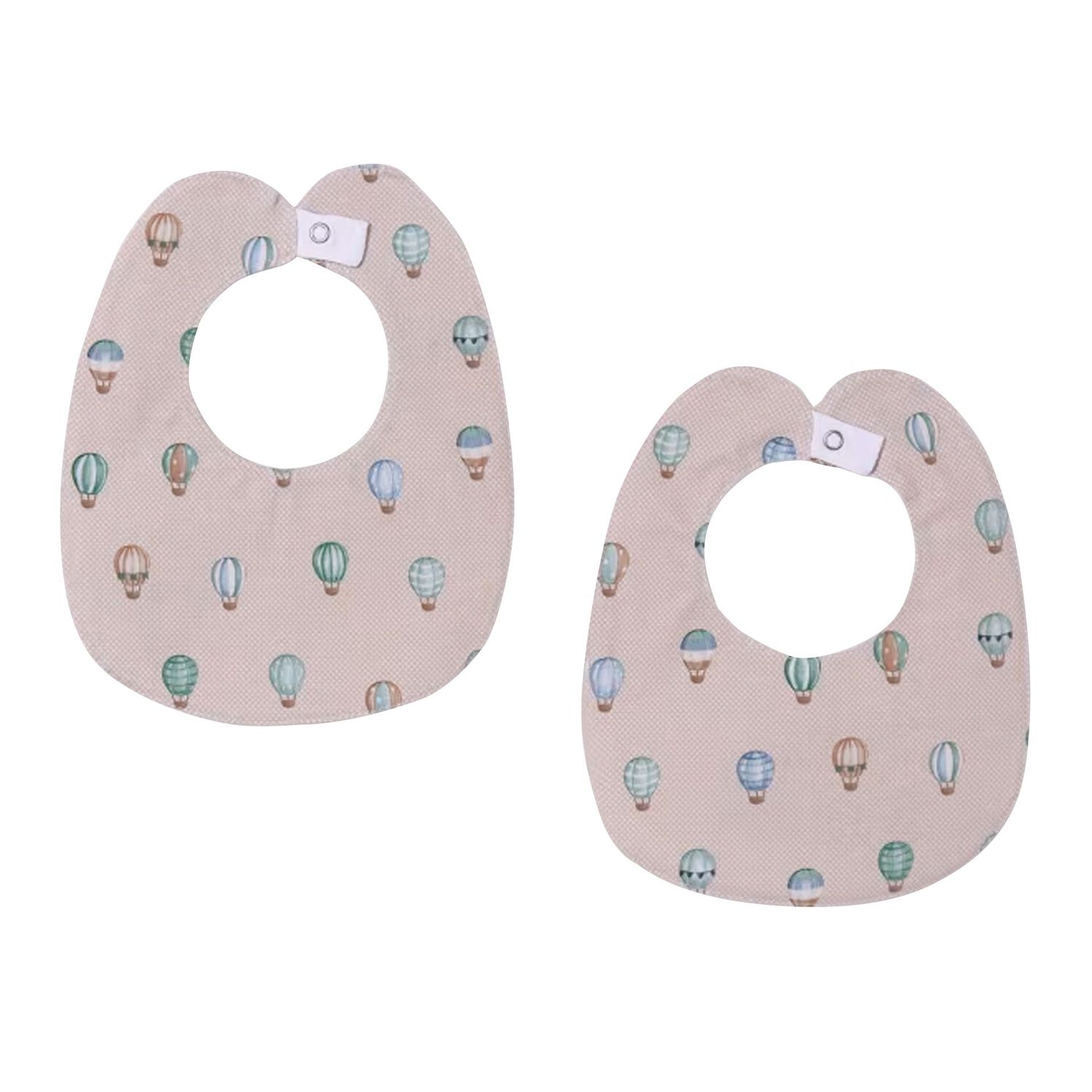 Baby Boys White & Aqua Bibs ( 2-Pack ), 1, hi-res