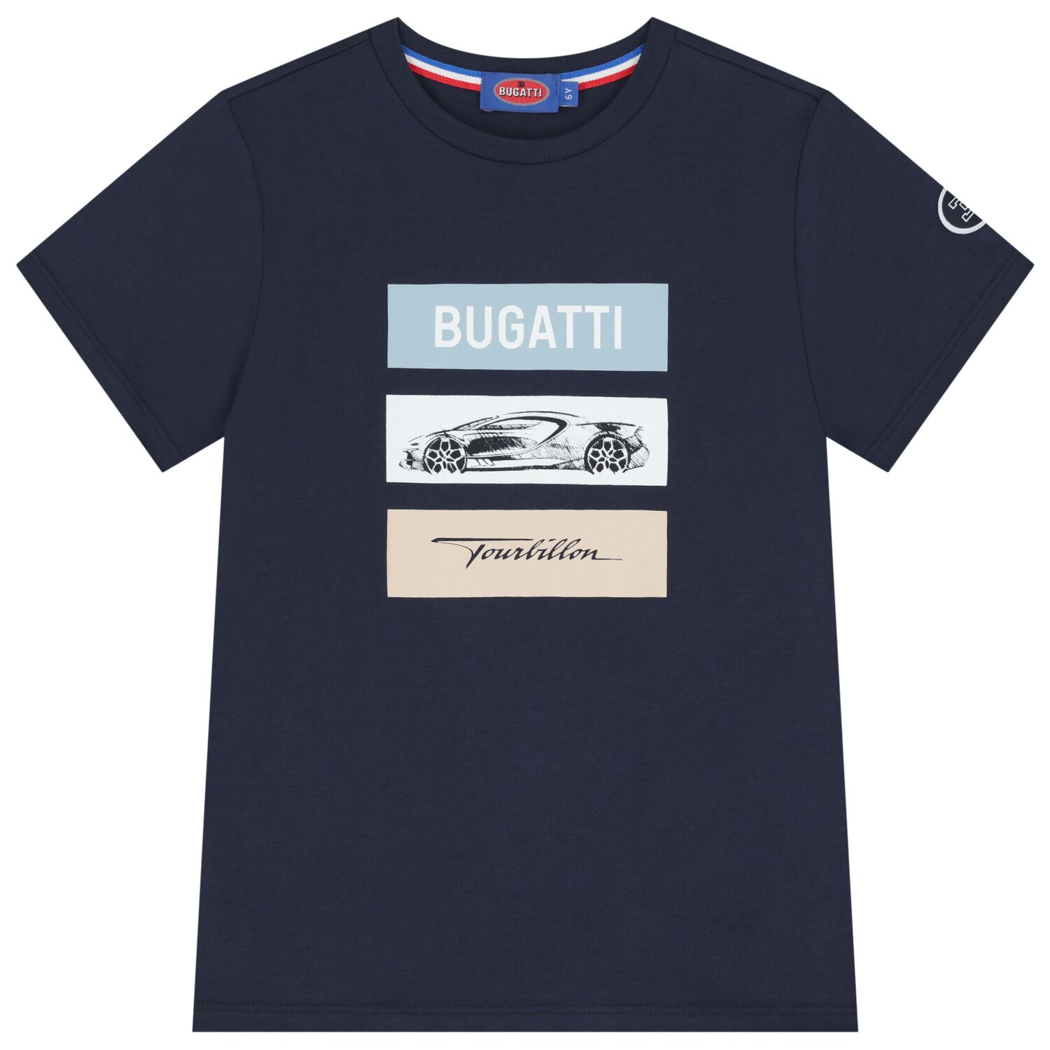 Boys Navy Blue Logo T-Shirt, 2, hi-res