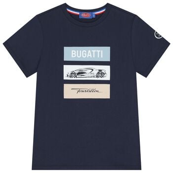 Boys Navy Blue Logo T-Shirt
