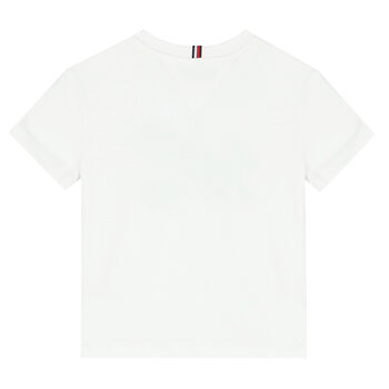 Boys White Logo T-Shirt