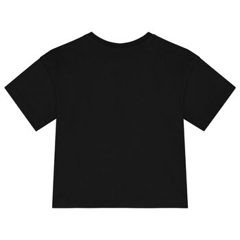 Girls Black Logo T-Shirt