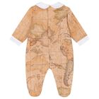White & Beige Geo Map Babygrow Gift Set, 1, hi-res