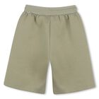 Boys Beige Logo Shorts, 2, hi-res