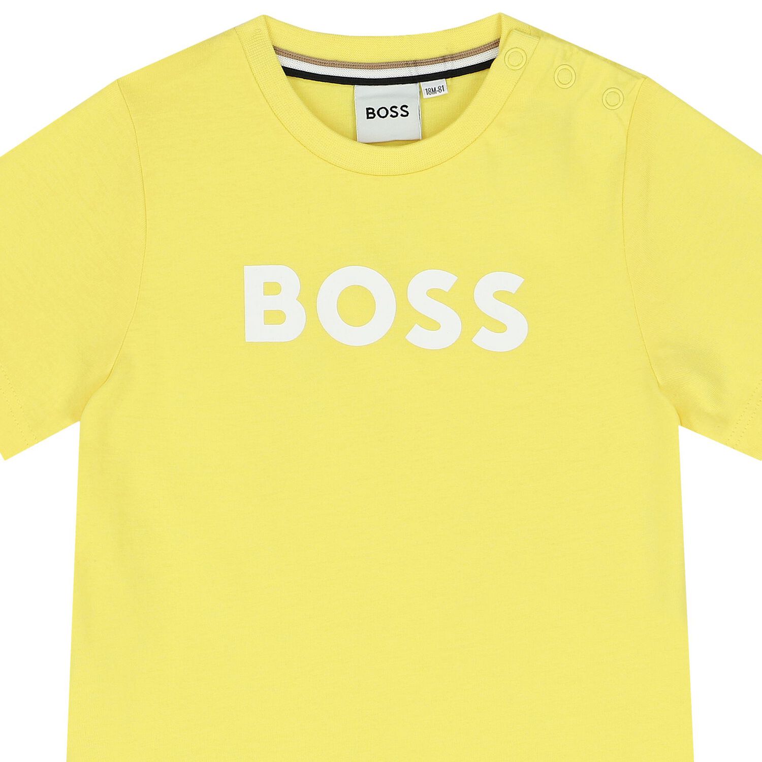 Younger Boys Yellow Logo T-Shirt, 1, hi-res image number null
