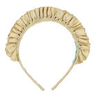 Girls Gold Ruffled Headband, 2, hi-res