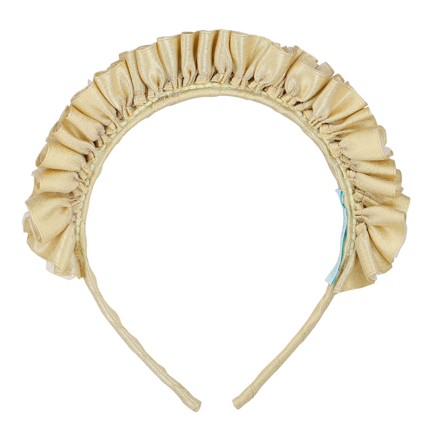 Girls Gold Ruffled Headband, 2, hi-res image number null