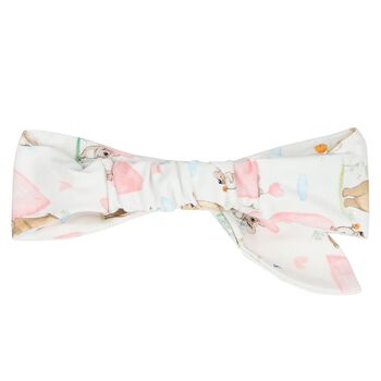 Baby Girls White Hearts Headband