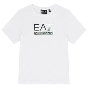 Boys White Logo T-Shirt