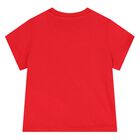 Younger Red Teddy Bear Logo T-Shirt, 4, hi-res