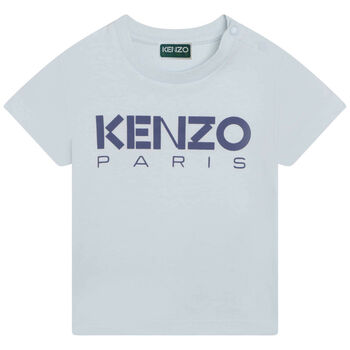 Younger Boys Blue Logo T-Shirt